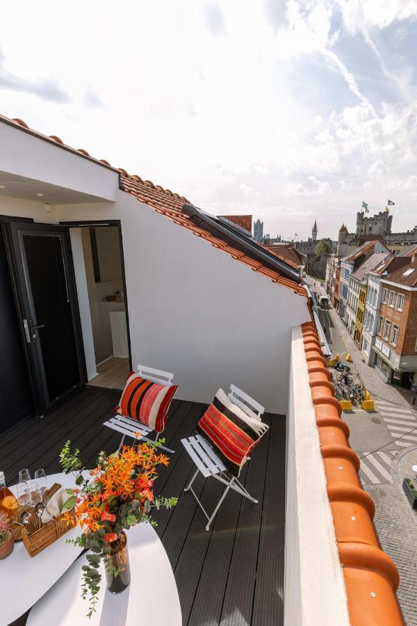 Duplex-Apartment With Terrace On Top Location In Gent Dış mekan fotoğraf